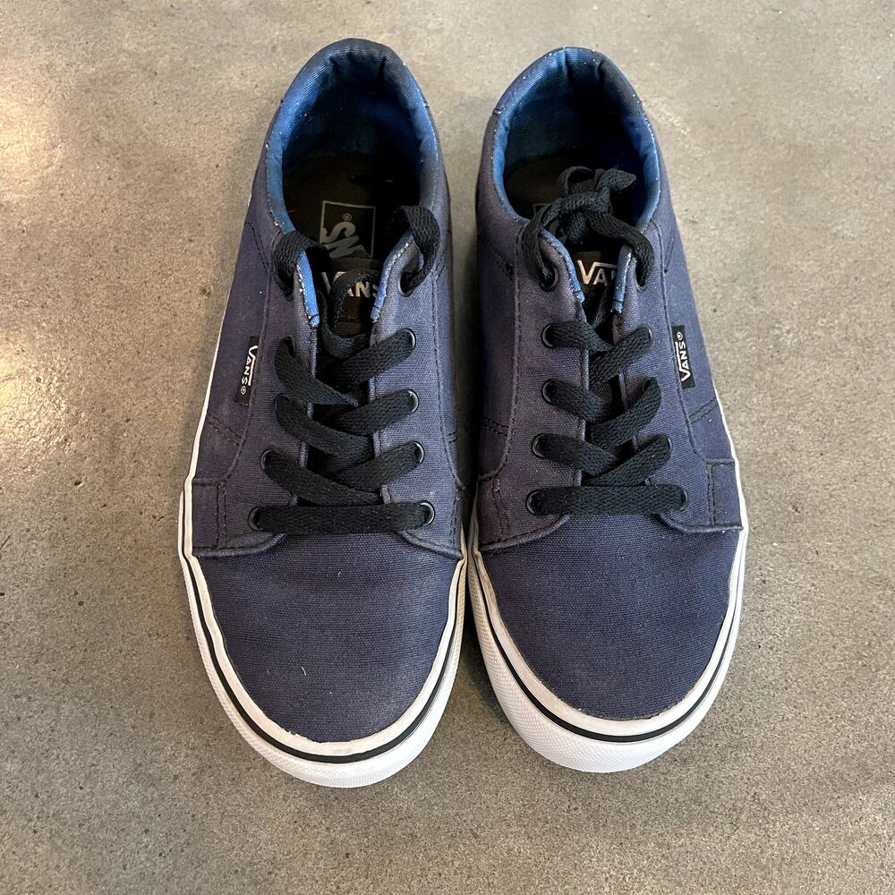 Vans Blue sneaker shoes youth boys size 3.5